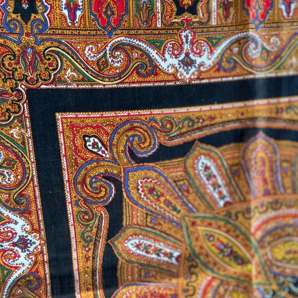 Vintage Yves Saint Laurent Wool & Silk Blanket Scarf Shawl Wrap - Picture 7 of 14